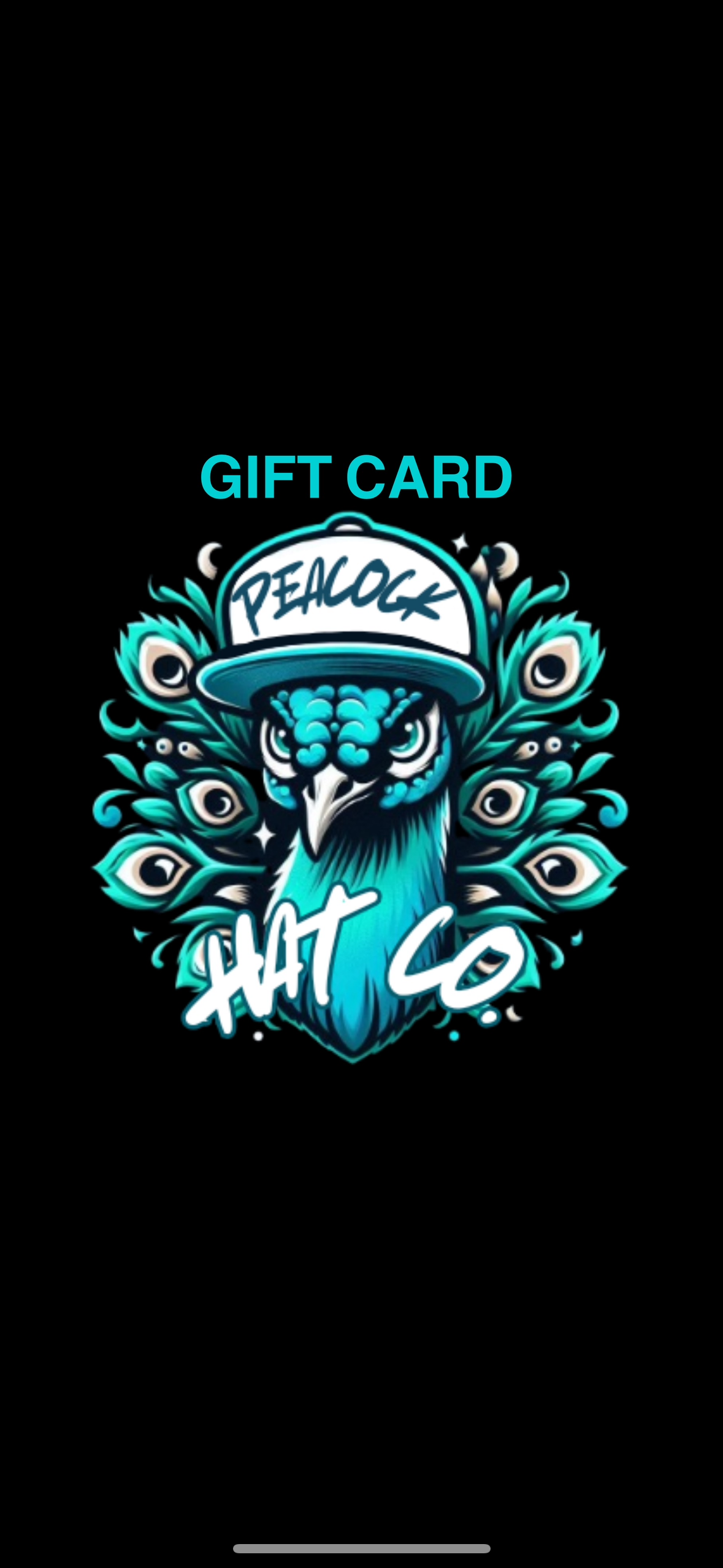 Peacock Hat Co. Digital Gift Card